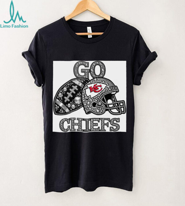 Go Chiefs Bling Football Fan T Shirt