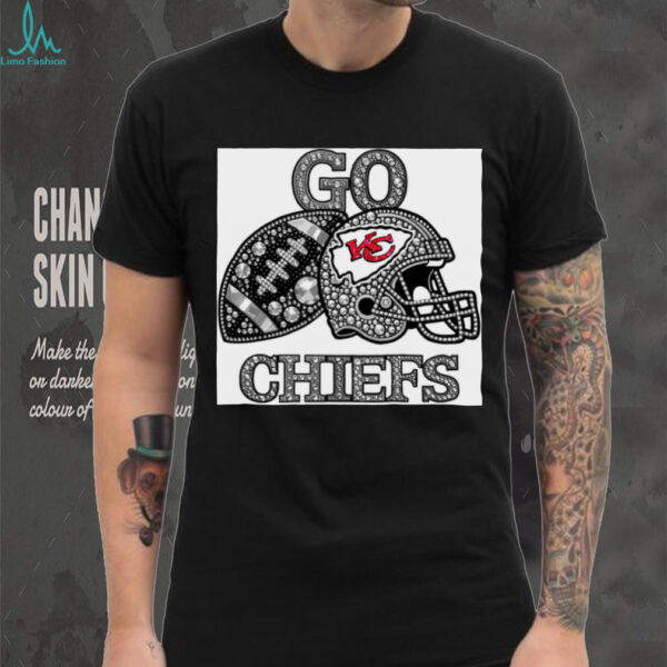 Go Chiefs Bling Football Fan T Shirt