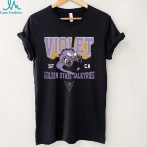 Golden State Valkyries Violet Cartoon Mascot Logo