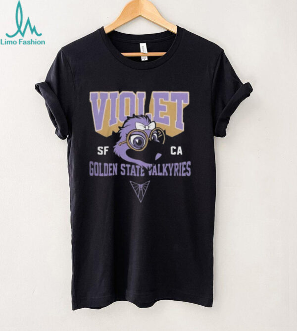 Golden State Valkyries Violet Cartoon Mascot Logo