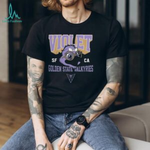 Golden State Valkyries Violet Cartoon Mascot Logo