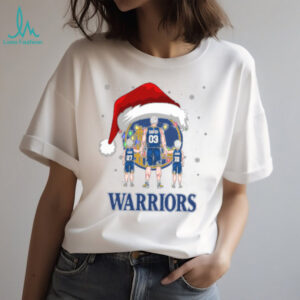 Golden State Warriors Christmas Family T Shirt – Custom NBA Fan Tee – Personalized Holiday Outfit & Dad Gift with Name & Number
