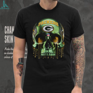 Green Bay Packers Skull Drip Tee