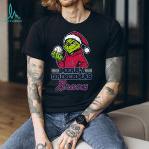 Grinch Atlanta Braves Baseball Merry Christmas Shirt