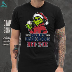 Grinch Boston Red Sox Baseball Merry Christmas Shirt