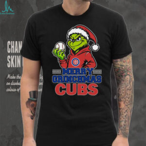 Grinch Chicago Cubs Baseball Merry Christmas Shirt