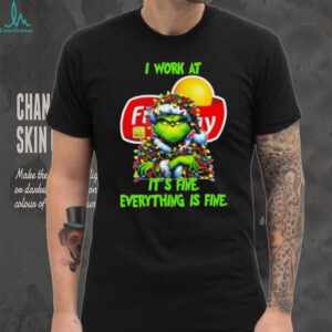 Grinch Christmas Tree x Frito Lay I work at it’s fine everything is fine shirt