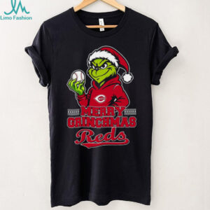 Grinch Cincinnati Reds Baseball Merry Christmas Shirt