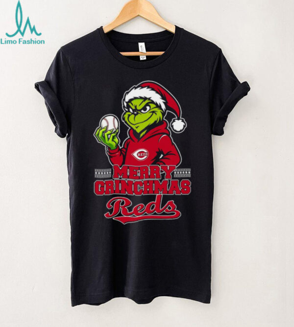 Grinch Cincinnati Reds Baseball Merry Christmas Shirt