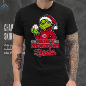 Grinch Cincinnati Reds Baseball Merry Christmas Shirt