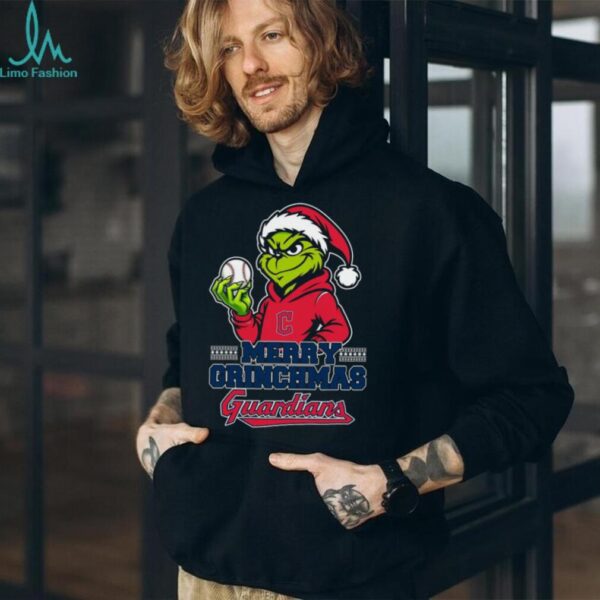 Grinch Cleveland Guardians Baseball Merry Christmas Shirt