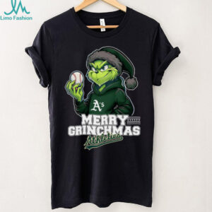 Grinch Merry Christmas Athletics Baseball T Shirt