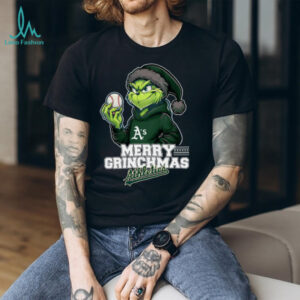 Grinch Merry Christmas Athletics Baseball T Shirt