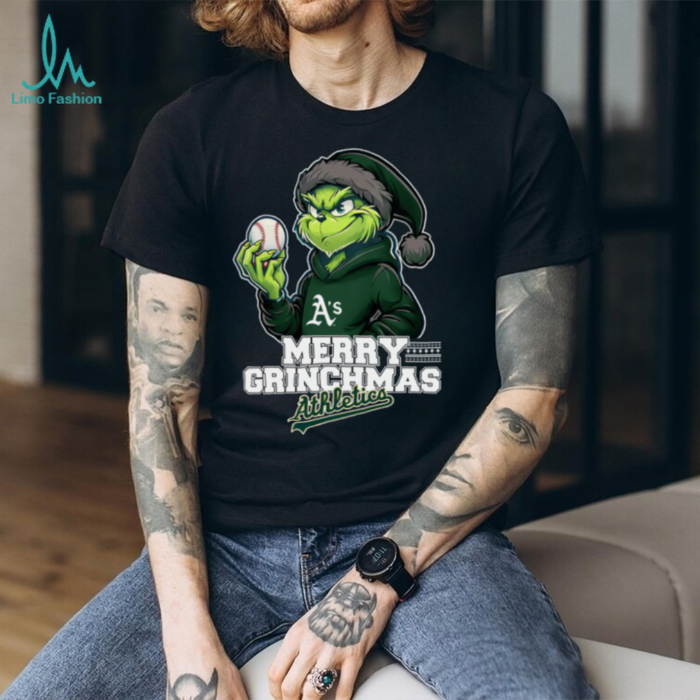 Grinch Merry Christmas Athletics Baseball T Shirt Grinch Merry Christmas Athletics Baseball T Shirt