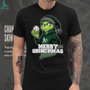 Grinch Merry Christmas Athletics Baseball T Shirt