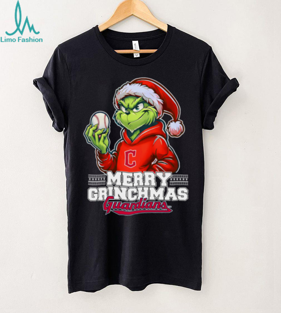 Grinch Merry Christmas Cleveland Guardians Baseball T Shirt Grinch Merry Christmas Cleveland Guardians Baseball T Shirt