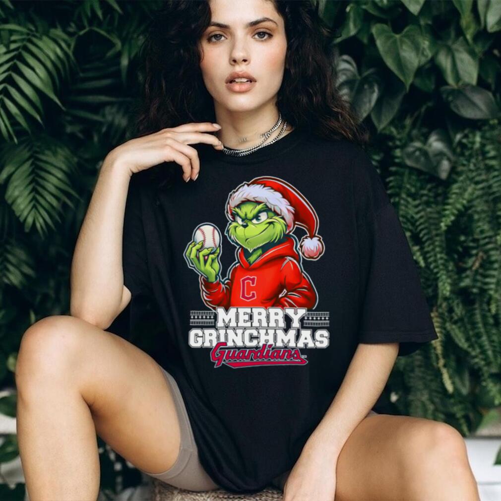 Grinch Merry Christmas Cleveland Guardians Baseball T Shirt Grinch Merry Christmas Cleveland Guardians Baseball T Shirt