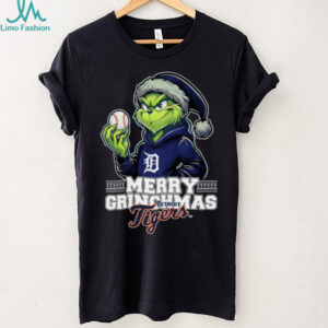 Grinch Merry Christmas Detroit Tigers Baseball T Shirt