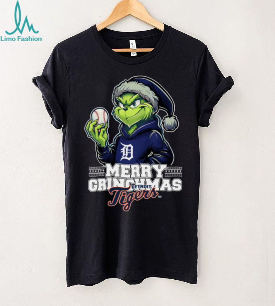 Grinch Merry Christmas Detroit Tigers Baseball T Shirt Grinch Merry Christmas Detroit Tigers Baseball T Shirt