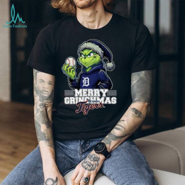 Grinch Merry Christmas Detroit Tigers Baseball T Shirt