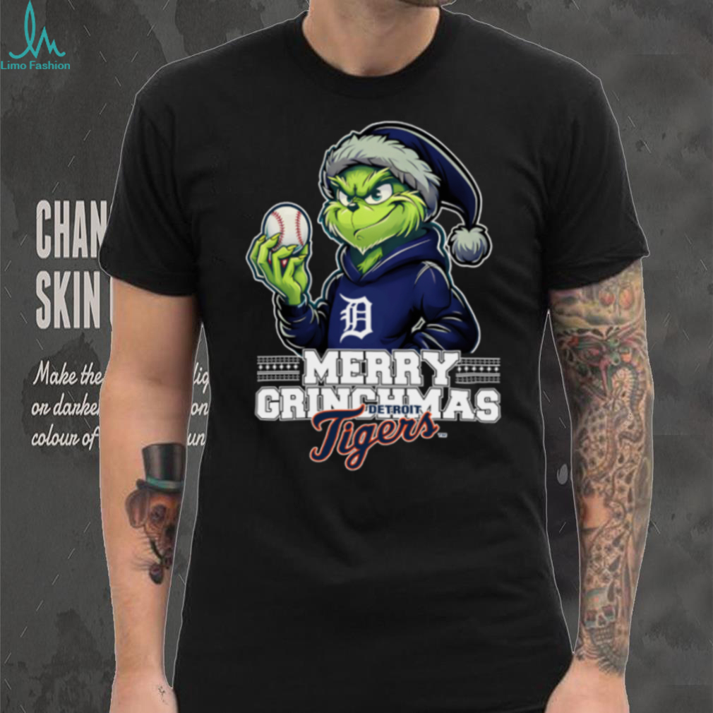 Grinch Merry Christmas Detroit Tigers Baseball T Shirt Grinch Merry Christmas Detroit Tigers Baseball T Shirt