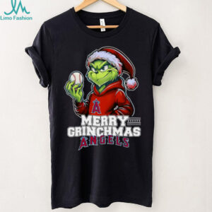 Grinch Merry Christmas Los Angeles Angels Baseball T Shirt