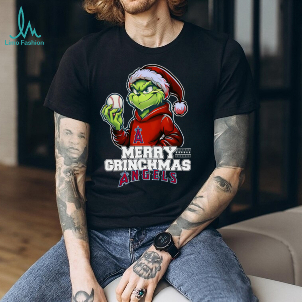 Grinch Merry Christmas Los Angeles Angels Baseball T Shirt Grinch Merry Christmas Los Angeles Angels Baseball T Shirt