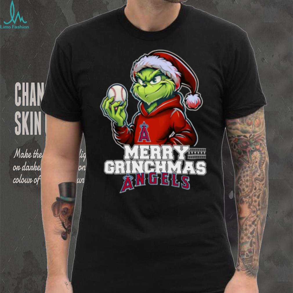 Grinch Merry Christmas Los Angeles Angels Baseball T Shirt Grinch Merry Christmas Los Angeles Angels Baseball T Shirt