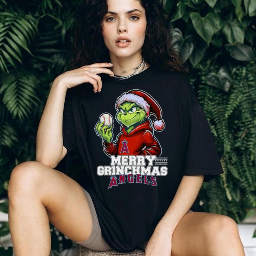Grinch Merry Christmas Los Angeles Angels Baseball T Shirt Grinch Merry Christmas Los Angeles Angels Baseball T Shirt