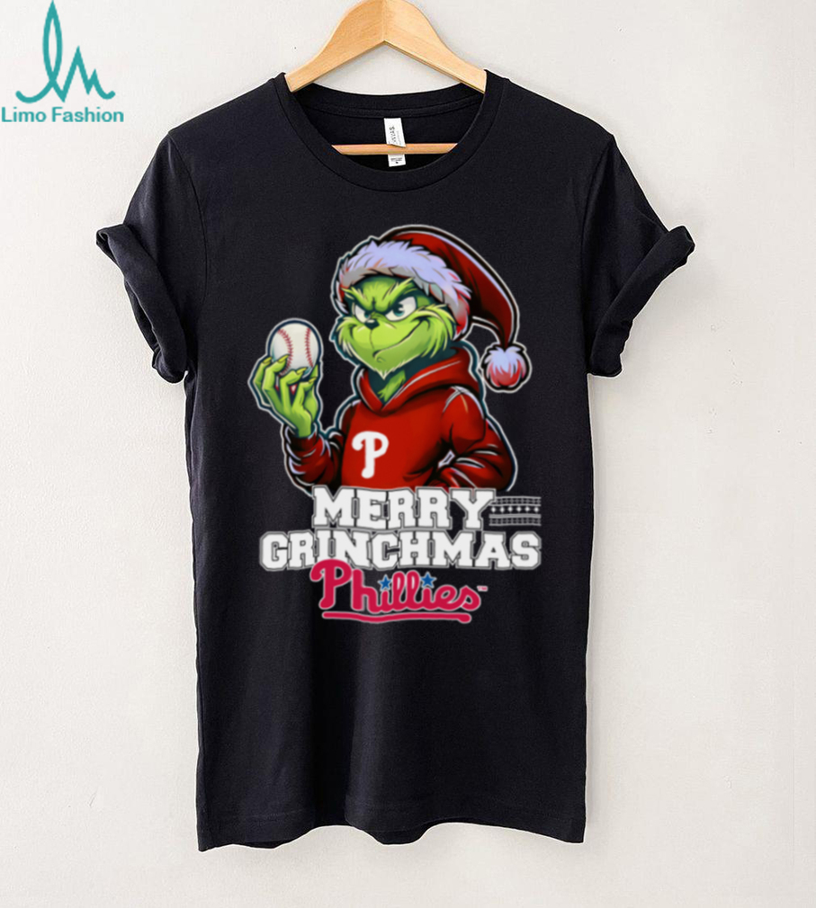 Grinch Merry Christmas Philadelphia Phillies Baseball T Shirt Grinch Merry Christmas Philadelphia Phillies Baseball T Shirt