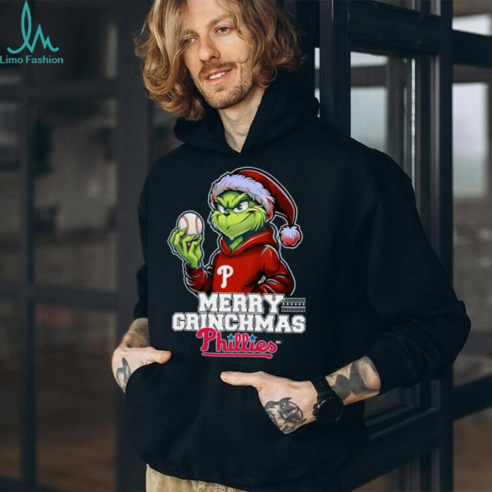 Grinch Merry Christmas Philadelphia Phillies Baseball T Shirt Grinch Merry Christmas Philadelphia Phillies Baseball T Shirt