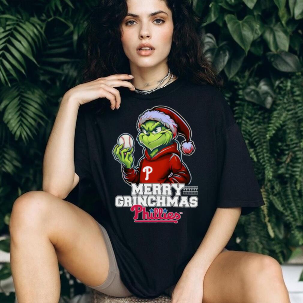Grinch Merry Christmas Philadelphia Phillies Baseball T Shirt Grinch Merry Christmas Philadelphia Phillies Baseball T Shirt