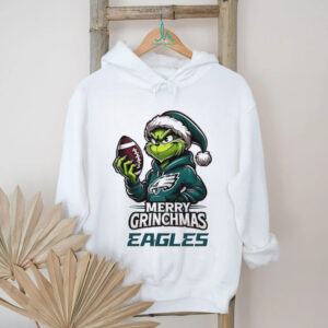 Grinch Merry Grinchmas Philadelphia Eagles football team logo shirt