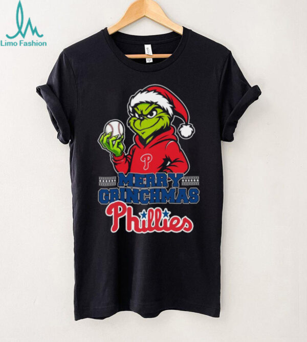 Grinch Philadelphia Phillies Baseball Merry Christmas Shirt