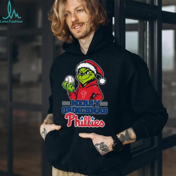 Grinch Philadelphia Phillies Baseball Merry Christmas Shirt