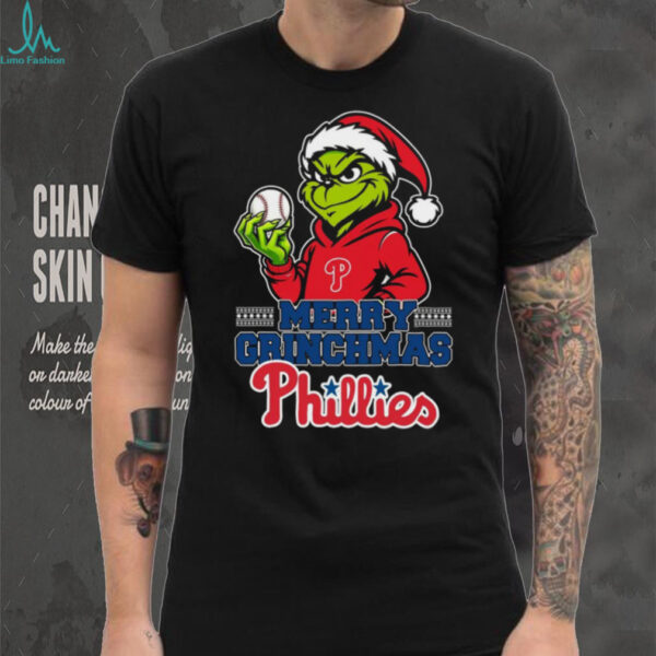 Grinch Philadelphia Phillies Baseball Merry Christmas Shirt