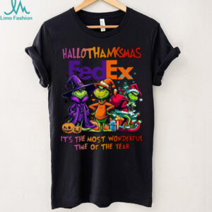 Grinch X Fedex It’s The Most Wonderful Time Of The Year Happy Hallothanksmas T Shirt