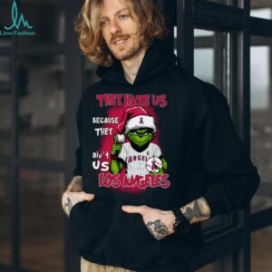 Grinch x They Hate Us Because They Ain't Us Los Angeles Angels Baseball T Shirt