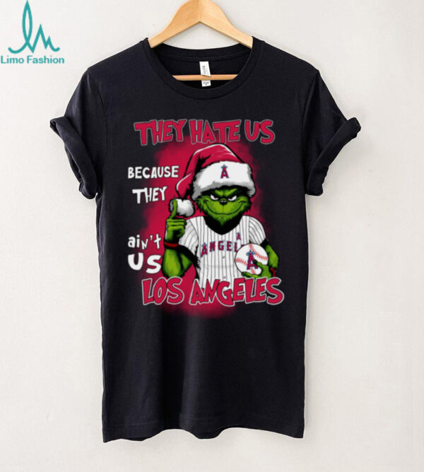 Grinch x They Hate Us Because They Ain’t Us Los Angeles Angels Baseball T Shirt