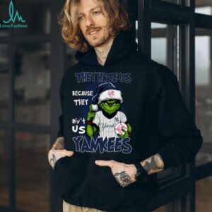 Grinch x They Hate Us Because They Ain't Us New York Yankees Baseball T Shirt