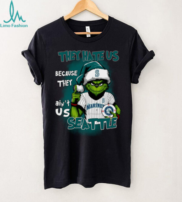 Grinch x They Hate Us Because They Ain’t Us Seattle Mariners Baseball T Shirt