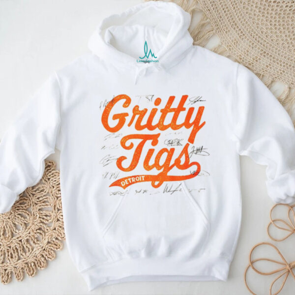 Gritty Tigs Detroit Tigers NFL Football 2025 signatures shirt