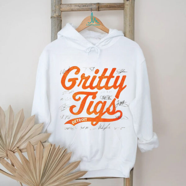 Gritty Tigs Detroit Tigers NFL Football 2025 signatures shirt
