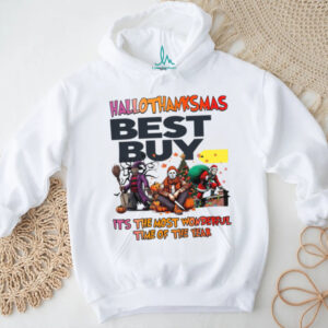 Hallothanksmas Horror Movies Shirt Best Buy Holiday Halloween Christmas Tee