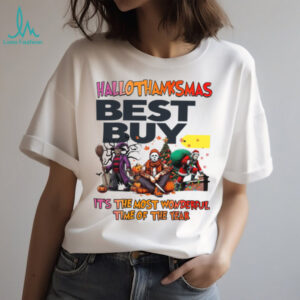 Hallothanksmas Horror Movies Shirt Best Buy Holiday Halloween Christmas Tee