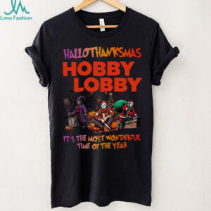 Hallothanksmas Horror Movies Shirt Hobby Lobby Holiday Halloween Christmas Tee