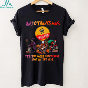 Hallothanksmas Horror Movies Shirt Shop Rite Holiday Halloween Christmas Tee
