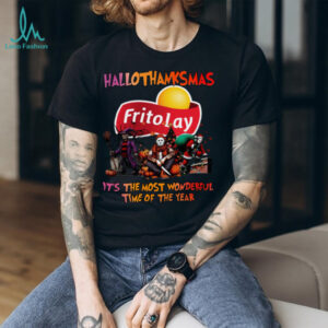 Halloween Thanksgiving Christmas Shirt Horror Movies X FritoLay Hallothanksmas Tee