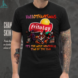 Halloween Thanksgiving Christmas Shirt Horror Movies X FritoLay Hallothanksmas Tee