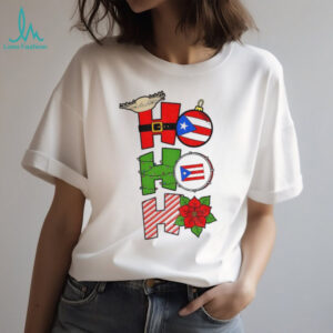 Ho Ho Ho Bad Bunny Navidad Boricua Puerto Rico flag Merry Christmas shirt